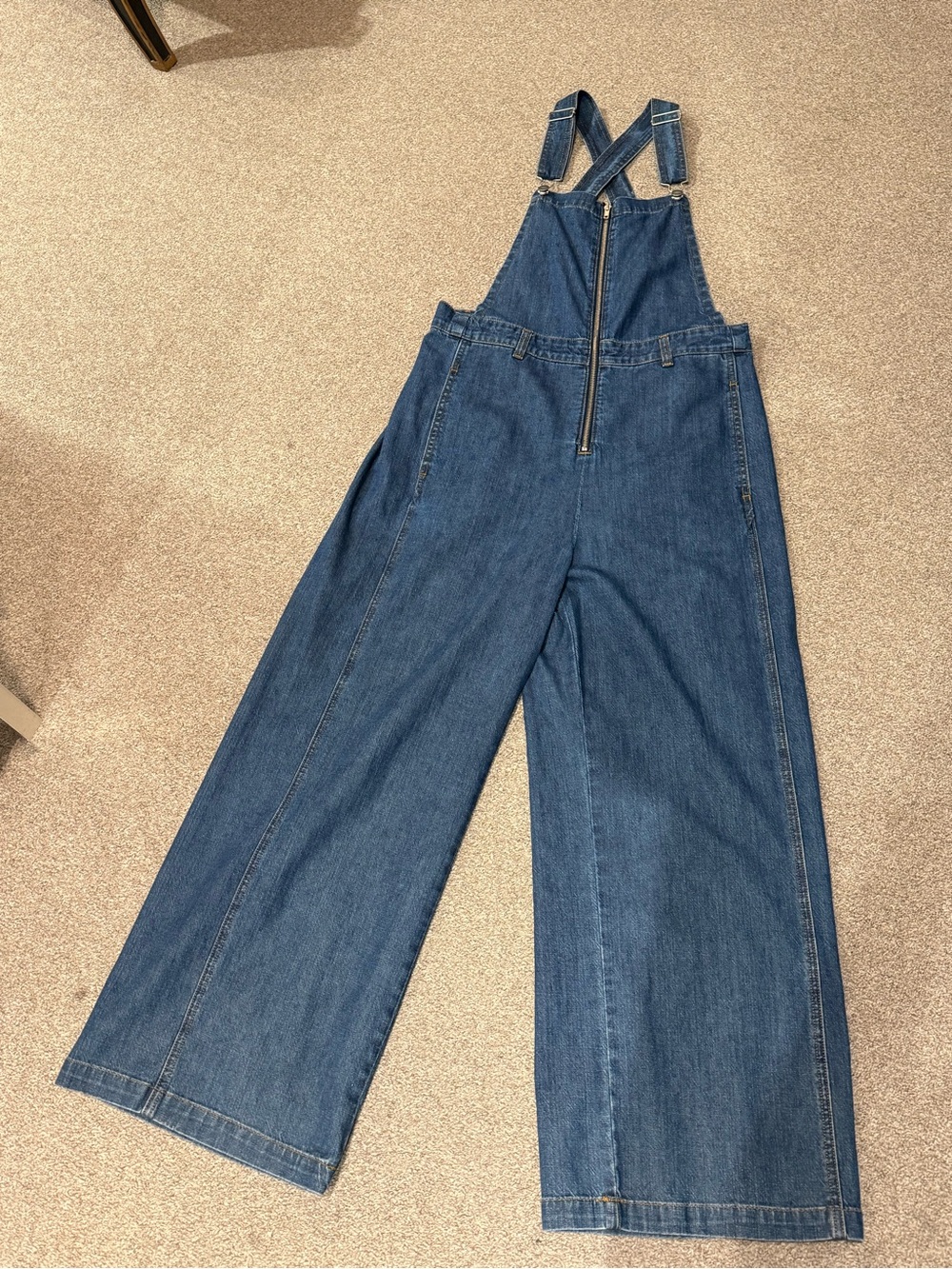 Loup Madelyn Zip Front Denim Overals - Picture 8 of 12